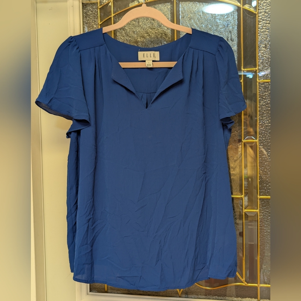 S448 Elle Women's Royal Blue Blouse